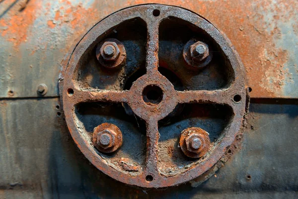 Industrial worn metal closeup photo — Stock Photo, Image