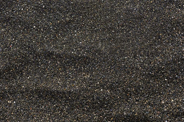 Stapel van zwarte islandic zand — Stockfoto