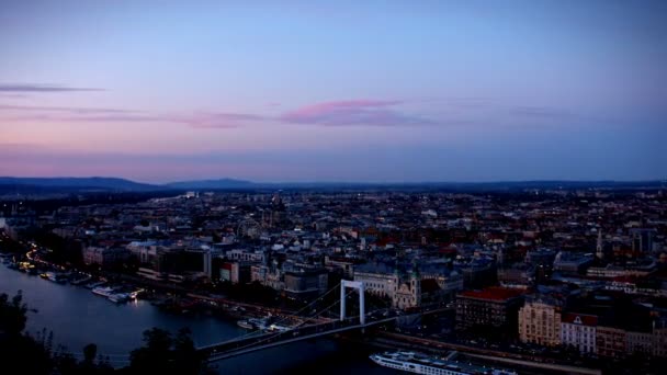 Vista panorámica de Budapest — Vídeos de Stock