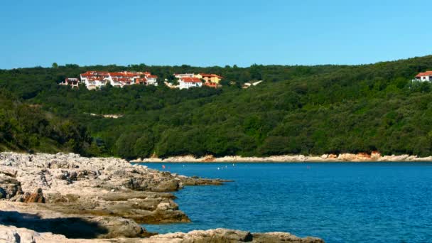 Panorama da costa do Adriático — Vídeo de Stock