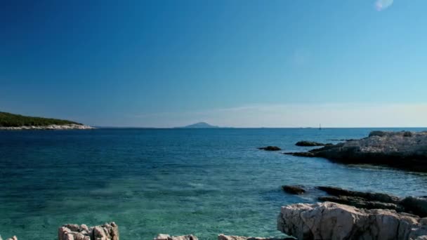 Panorama della costa adriatica — Video Stock