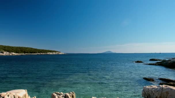 Jadranské pobřeží panorama — Stock video