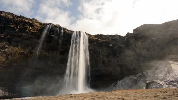 Wasserfall in Island — Stockvideo