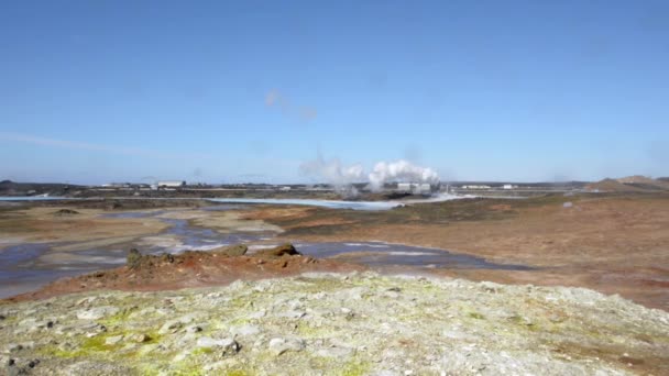 Terreno geotermicamente activo — Vídeo de Stock