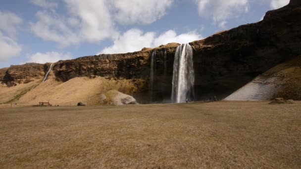 Vattenfall på Island — Stockvideo