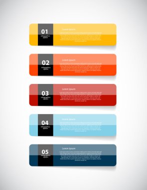 İş Vektörü İllüstrasyonu için Infographic Şablonları.