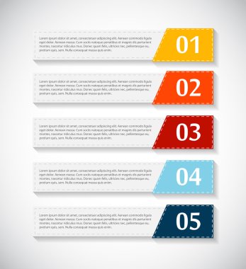 İş Vektörü İllüstrasyonu için Infographic Şablonları.