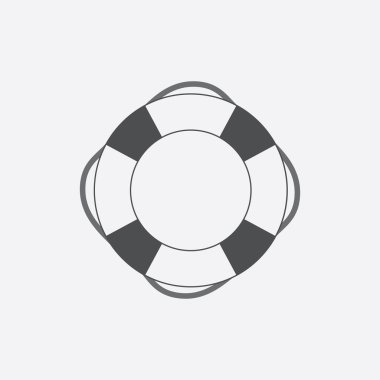 Lifebuoy işareti sembol vektör çizim