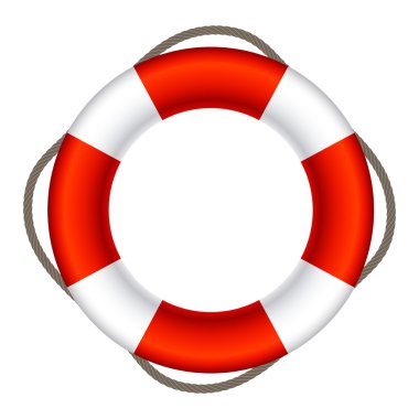 Lifebuoy işareti sembol vektör çizim Eps10