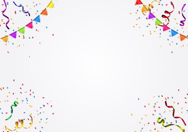 Bayraklar çizim ile parti arka plan