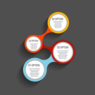 İş Vektörü İllüstrasyonu için Infographic Şablonları.