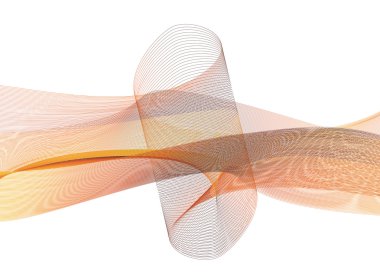 Beyaz arka plan soyut dalga sette. Vektör çizim