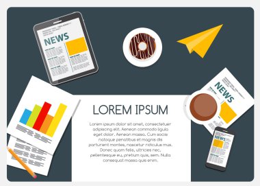 Arka plan iş Tema için boş yer ile senin