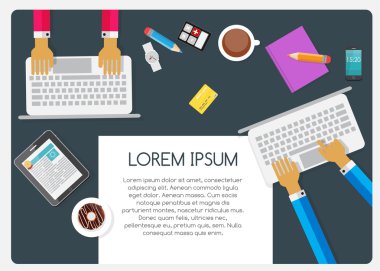 Arka plan iş Tema için boş yer ile senin