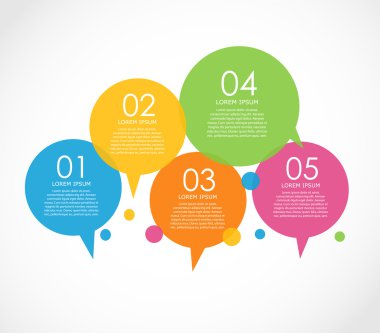 İş Vektörü İllüstrasyonu için Infographic Şablonları.