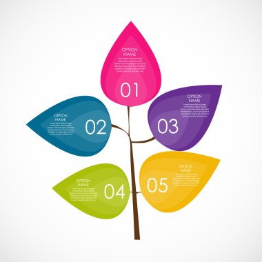 İş Vektörü İllüstrasyonu için Infographic Şablonları.