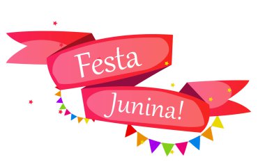 Festa Junina tatil arka plan. Geleneksel Brezilya June Festiva