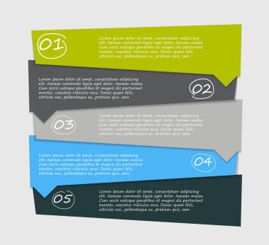 İş Vektörü İllüstrasyonu için Infographic Şablonları