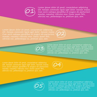 İş Vektörü İllüstrasyonu için Infographic Şablonları