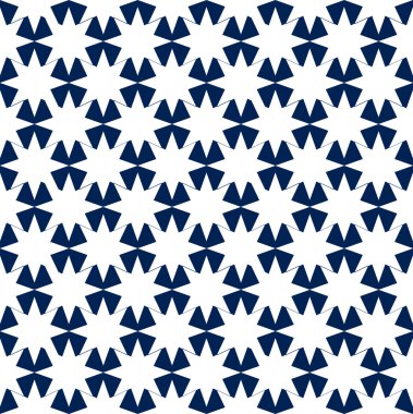 Mavi ve beyaz hipnotik arka plan Seamless Modeli.