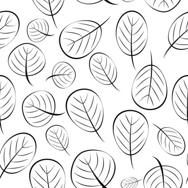 Sonbahar yaprakları Dikişsiz desen arka plan vektör çizim