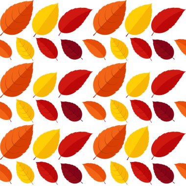 Sonbahar yaprakları Dikişsiz desen arka plan vektör çizim