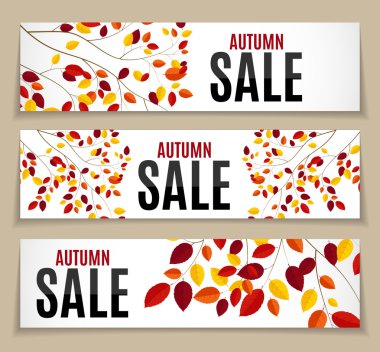 Sonbahar yaprakları Satılık arka plan vektör çizim