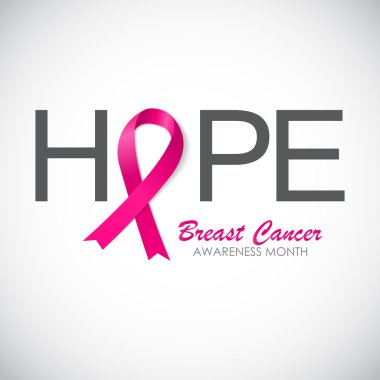 Göğüs kanseri farkındalığı pembe kurdele vektör illüstrasyonu