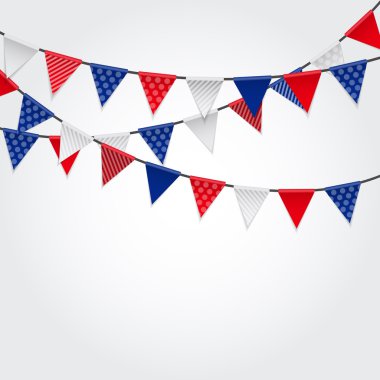 Parti arka plan Baner bayrakları vektör çizim ile