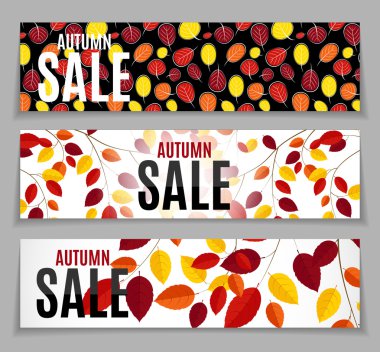 Sonbahar yaprakları Satılık arka plan vektör çizim