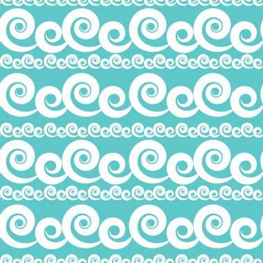 Soyut dalga Dikişsiz desen arka plan. Vektör çizim