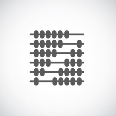 Abaküs işareti sembol simge vektör çizim