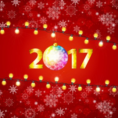 Soyut güzellik Merry Christmas ve yeni yıl arka plan. Vektör