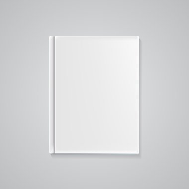 Metin veya resim için boş kitap kapak şablonu. Vektör Illust