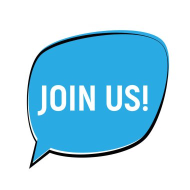 Önemli duyuru konseptine katılın. Vektör illüstrasyonu EPS10