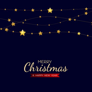 Mutlu Noeller ve Mutlu Yıllar Tatil Şablonu Geçmişi. Vektör Illustration EPS10