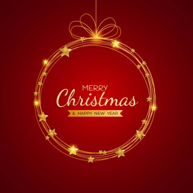 Mutlu Noeller ve Mutlu Yıllar Tatil Şablonu Geçmişi. Vektör Illustration EPS10