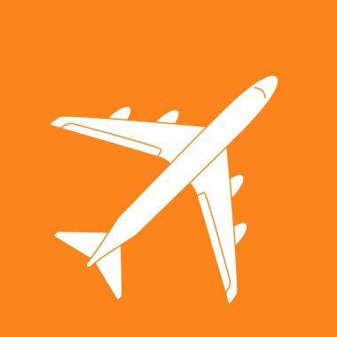 Uçak Taşıma Simgesi Vektör İllüstrasyonu EPS10