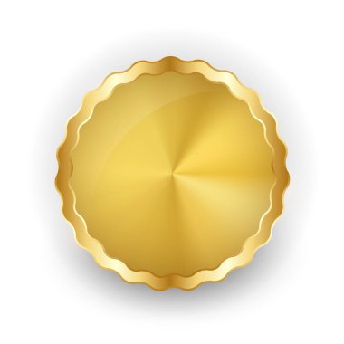 Soyut Altın Etiket Şablonu. Vektör Illustration EPS10