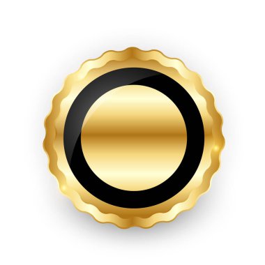 Soyut Altın Etiket Şablonu. Vektör Illustration EPS10