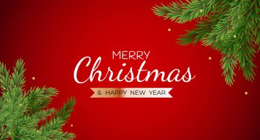 Mutlu Noeller ve Mutlu Yıllar Tatil Şablonu Geçmişi. Vektör Illustration EPS10