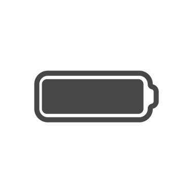 Tam Batarya Simgesi izole edildi. Vektör Illustration EPS10