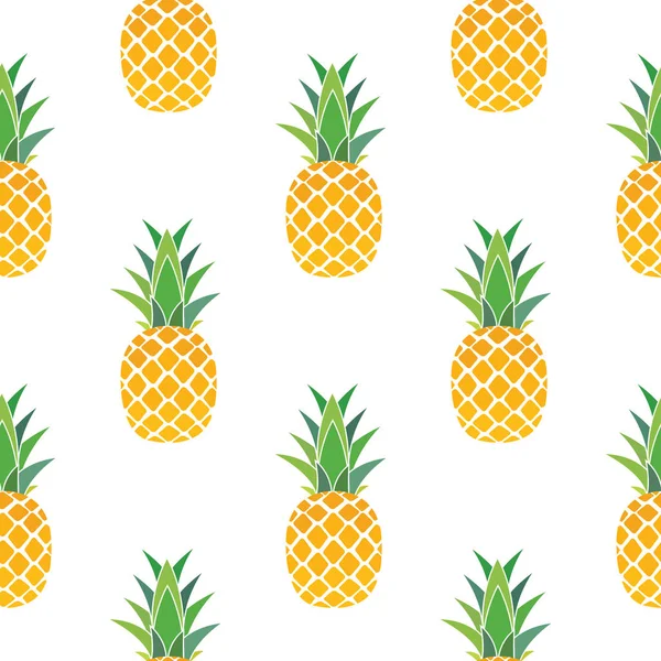 Ananaslı Kusursuz Desenli Arkaplan. Vektör Illustration EPS10