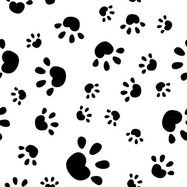 Hayvan Pençesi Kusursuz Desen Basit Arkaplan. Görüntü 
