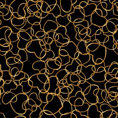 Aşk Kalbi Kusursuz Şablon Arkaplanı. Vektör Illustration EPS10