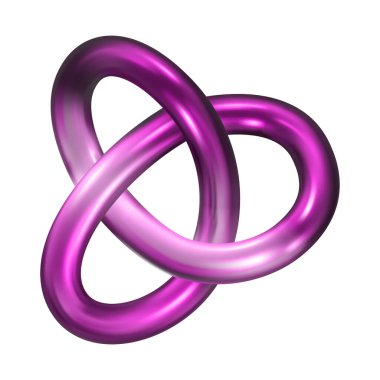 Gerçekçi 3d, metalik renk gradyan geometrik şekilleri, beyaz arkaplanda izole edilmiş tasarım için nesne elementleri oluşturur. Vektör çizimi. EPS10