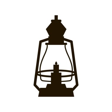 Müslüman cemaati Ramazan Kareem 'in kutsal ayı için beyaz zemin üzerinde Arapça fener ikonu. Vektör Illustration epS10