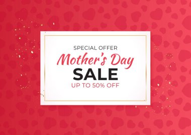 Anneler Günü indirim geçmişi. Vektör illüstrasyonu EPS10