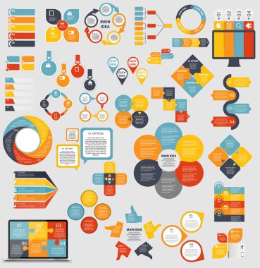 lapos infographic sablonok üzleti vecto mega gyűjteménye