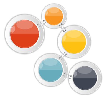 İş Vektörü İllüstrasyonu için Infographic Şablonları.